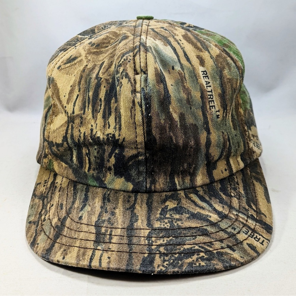 Realtree Mossy Oak Thinsulate VTG 80s Camouflaged Fitted Hunting Flaps Cap Hat
